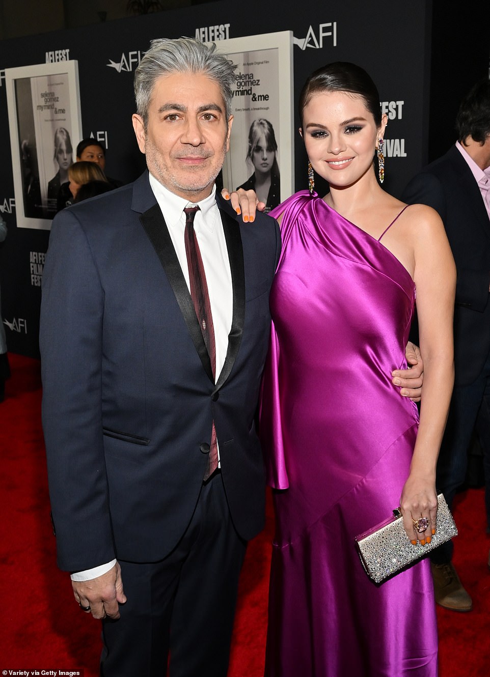 Gomez is pictured at the AFI Fest screening with director Alek Keshishian