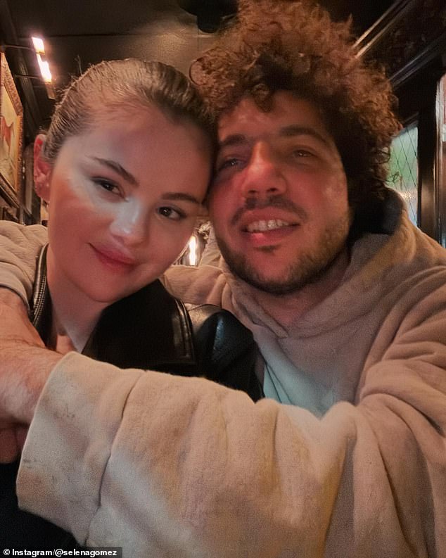 The 32-year-old singer took to Instagram on Thursday morning to share a gallery of snaps and video of herself cuddling with the 36-year-old music producer