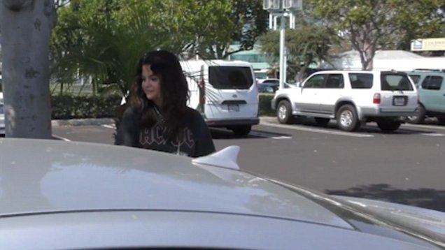 Selena Gomez cuts a casual figure during lunch in Santa Monica