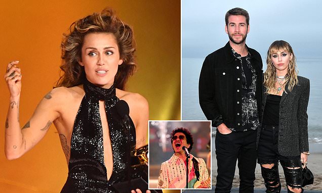 Why Liam Hemsworth is Miley Cyrus' biggest fear in copyright lawsuit after  she is SUED for allegedly ripping a Bruno Mars hit for her Grammy-winning  song Flowers | Daily Mail Online