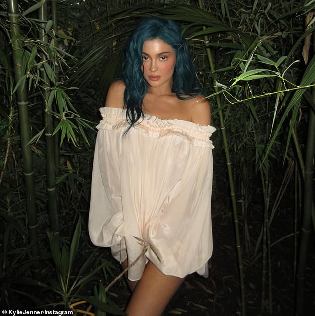 Earlier this month, Kylie uploaded snaps as she rocked blue hair - but has seemingly returned to her natural color