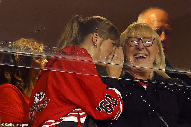 Travis and Jason's mom regularly sits next to Taylor Swift while watching Chiefs games